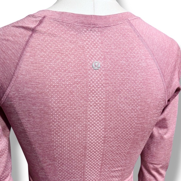 LULULEMON Pink Swiftly Tech Long Sleeve Shirt Size 2 - Picture 5 of 12
